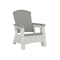 Suncast Elements Adirondack Chair with Storage and Two-Tone Dove Gray and Ice Cube collection BMAC1020 - alternate 1